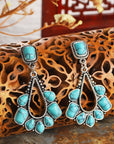 Sterling Silver And Ancient Yellow Turquoise Earrings