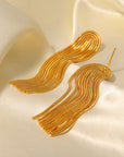 18k Gold GLAM Tassel Style Earrings