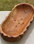 Hand Carved Teak Soap Tray