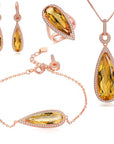 Stunning Pear Shape Citrine Jewelry