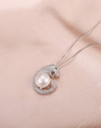 Pearl Cute Sterling Silver Clavicle Chain Jewelry