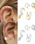 Retro Punk Style Ear Cuff Sets