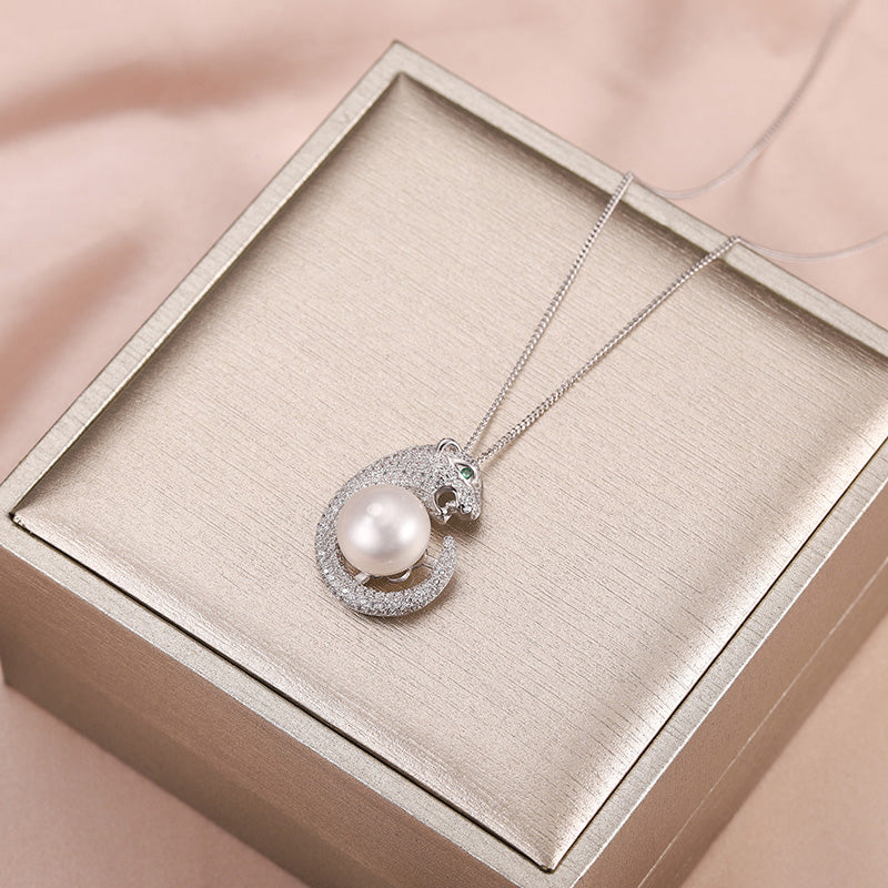 Pearl Cute Sterling Silver Clavicle Chain Jewelry