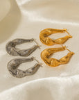 Fabulous Twisted & Folded Design Earrings